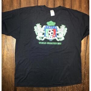 Vintage Italia World Cup Champion 2006 T-Shirt Size 2XL Fruit of the Loom Tag